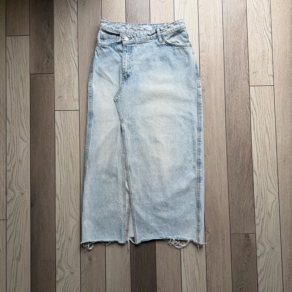 Zara Light Blue Denim Skirt